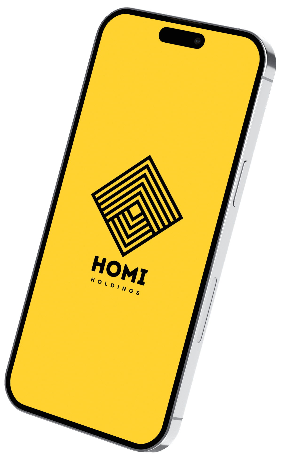 Homi app preview showing property listings